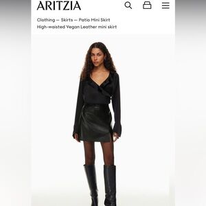 Aritzia Wilfred Patio Mini Skirt
